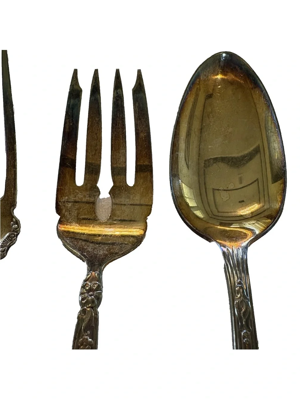 Silver Plated Misc Ornate Serving Pieces SET OF FOUR Vintage